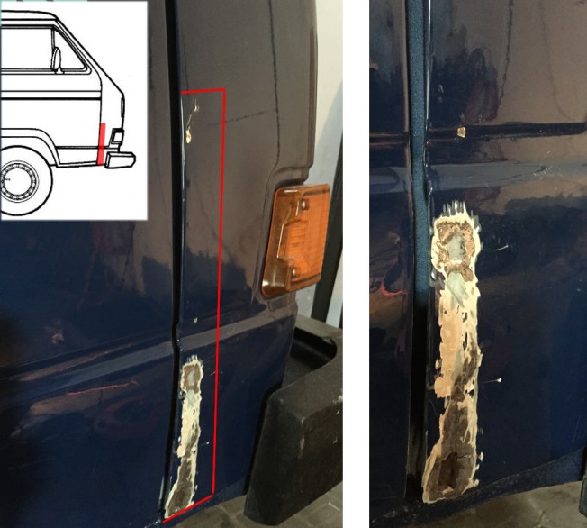 Roest rechterzijde voor.